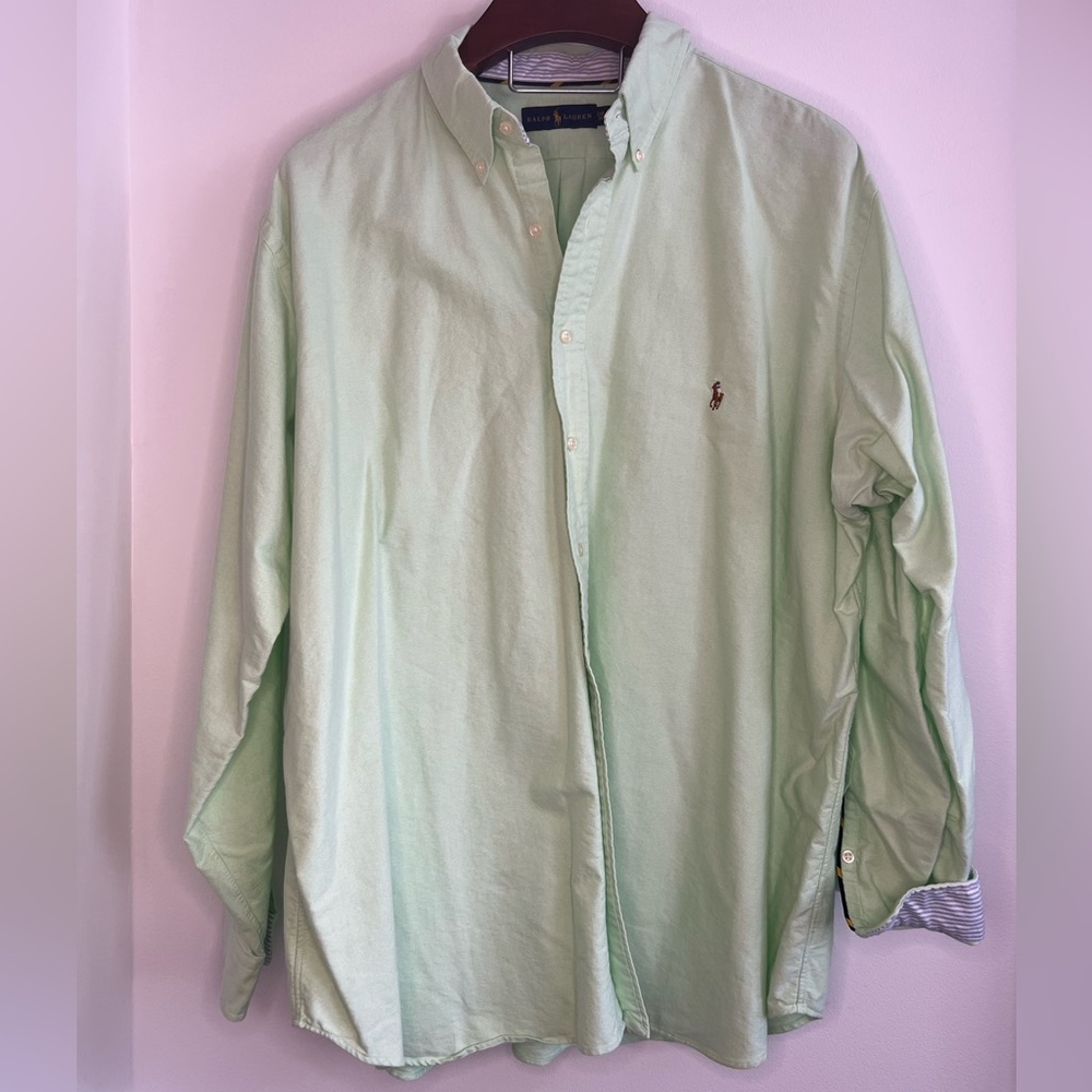 Ralph Lauren 2 XB men’s long sleeve polo pale green